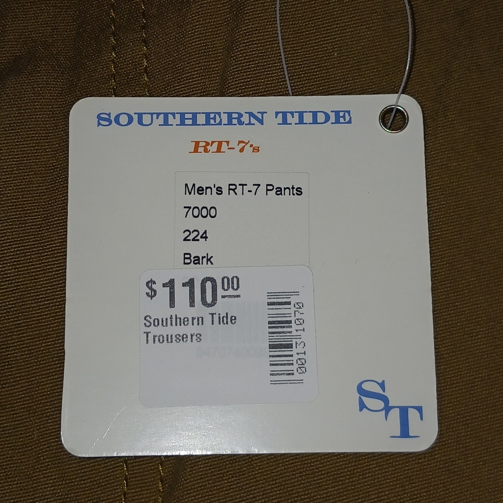 SOUTHERN TIDE Trousers RT-7'S Bark Color Men's Size 30W 32L - Picture 12 of 16